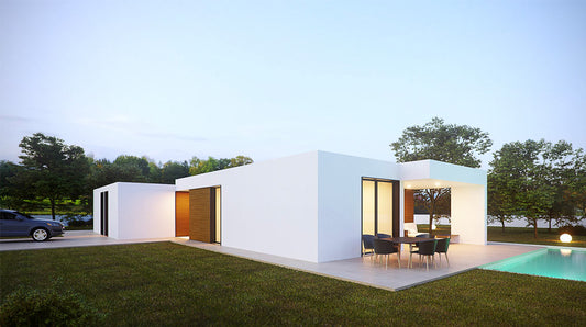 US/AS prefab metal buildings modular house kit 3 bedrooms single family home